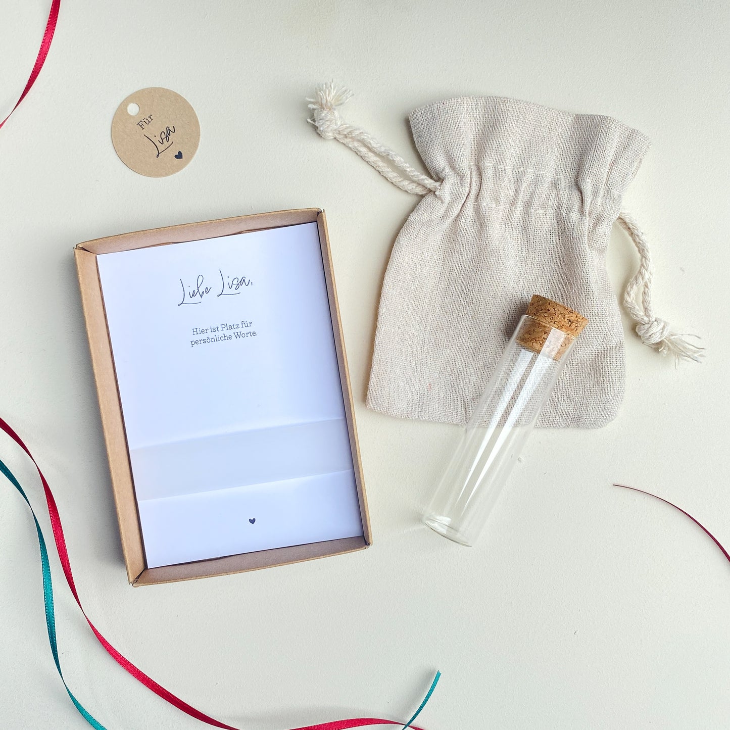 Geschenkschachtel Frohe Weihnachten personalisiert