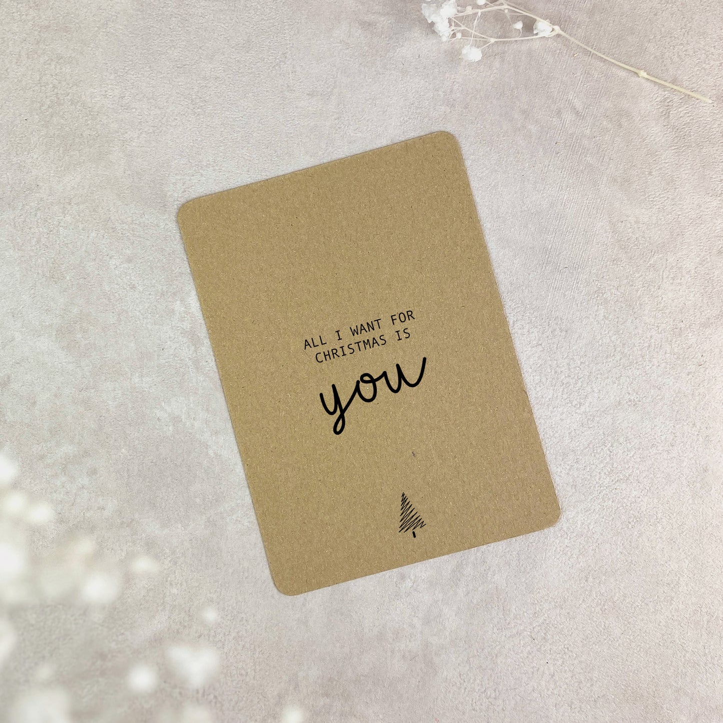 Karte All i want for Christmas