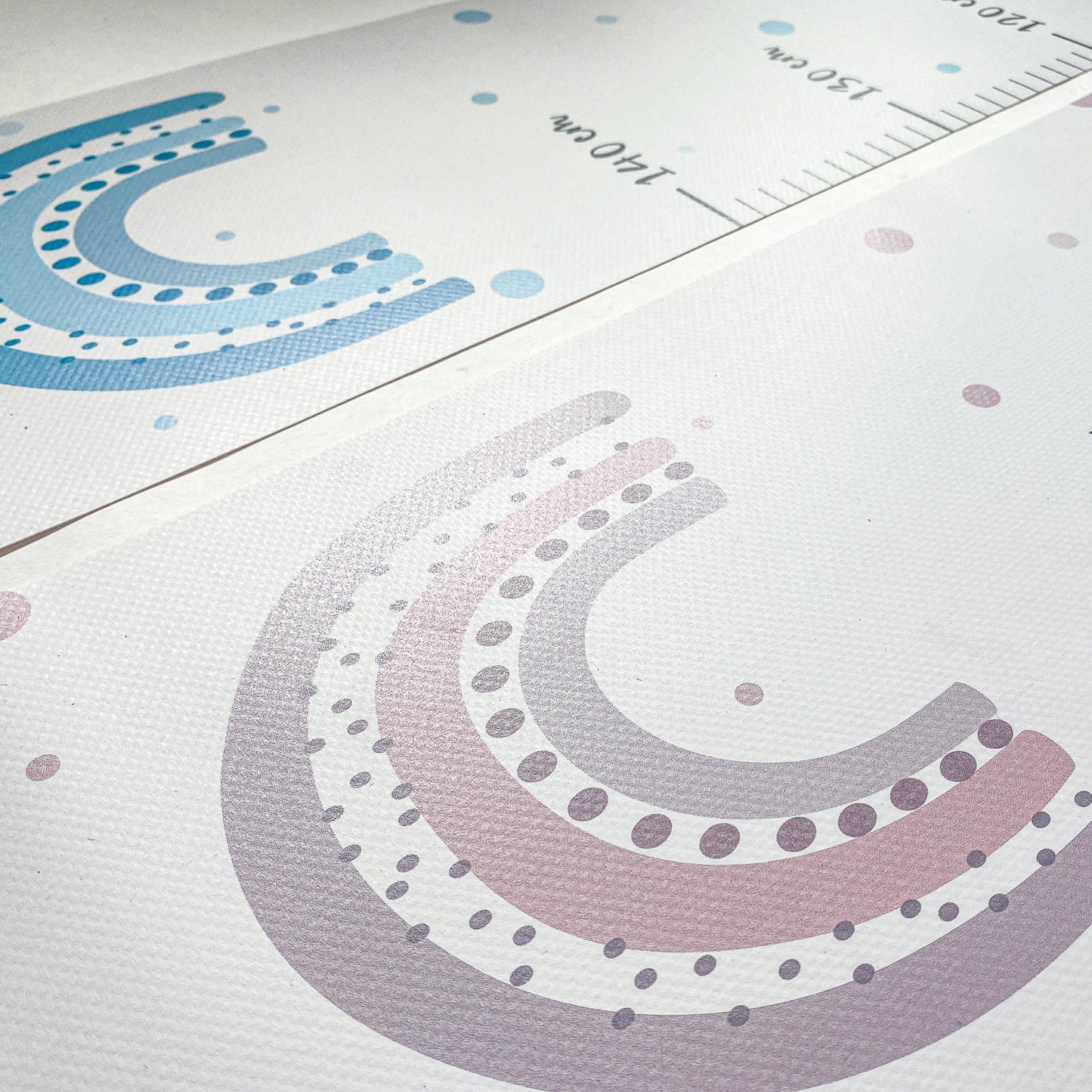 Messlatte Regenbogen Blau