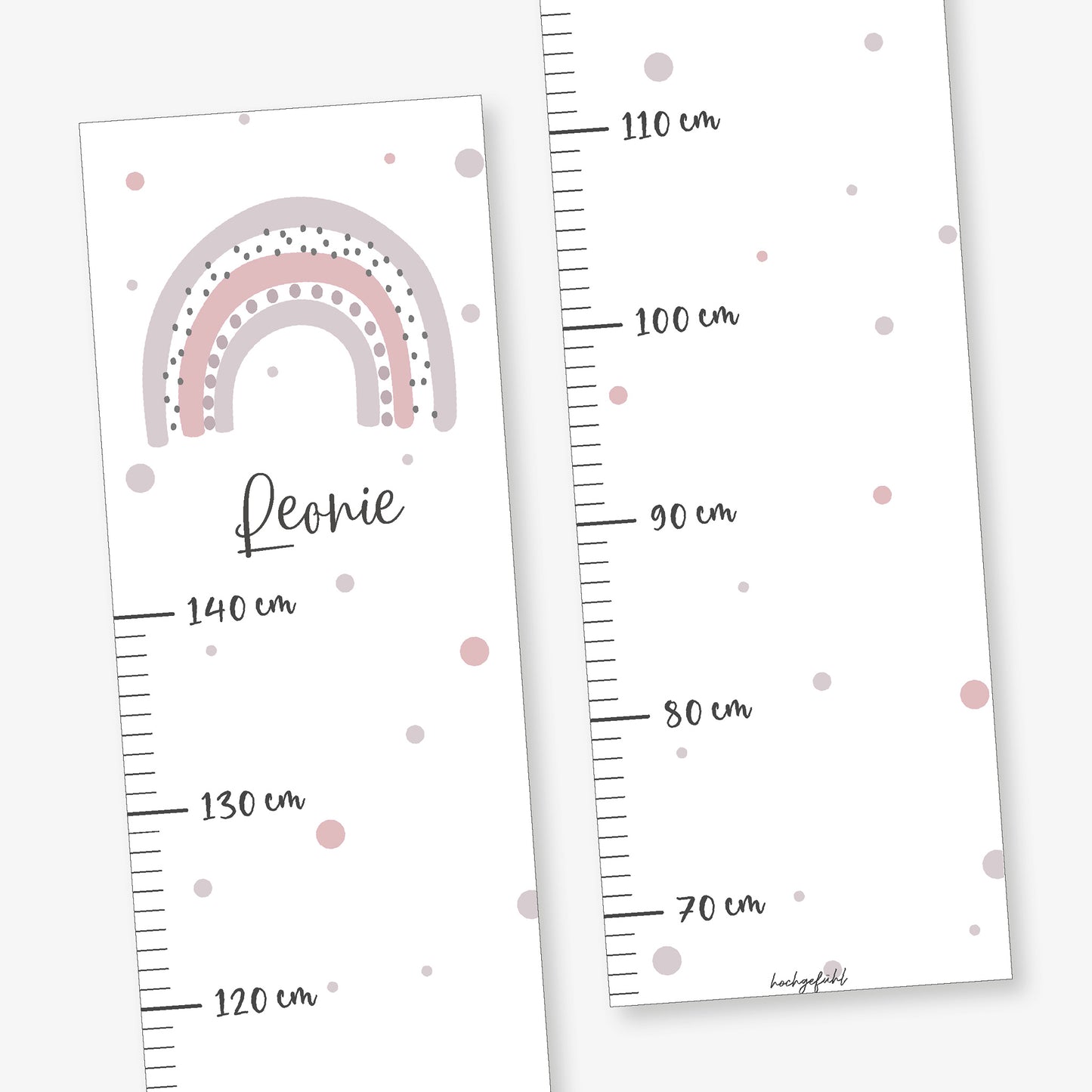 Messlatte Regenbogen Rosa